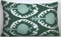 Green-Ikat Pillow ( 40 x 60 cm )