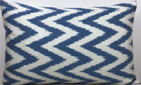 Blue-Ikat Pillow ( 40 x 40 cm )