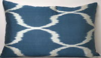 Blue-Ikat Pillow ( 40 x 60 cm )