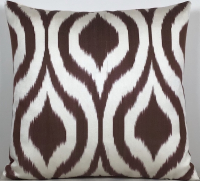 kahverengi-Ikat Pillow ( 40  x 60 cm )