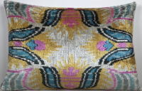 Blue-Ikat Pillow ( 40 x 40 cm )