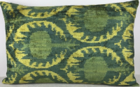 Green-Ikat Fabric ( 40 cm )