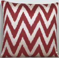 Red-Ikat Pillow ( 40 x 60 cm )