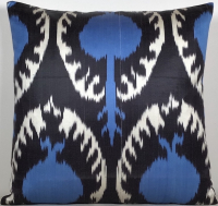 Blue-Ikat Pillow ( 40 x 60 cm )