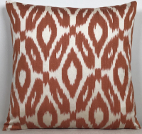 white-Ikat Pillow ( 40 x 40 cm )