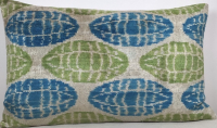 Blue-Ikat Pillow ( 40 x 40 cm )