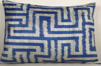 Blue-Ikat Fabric ( 40 cm )