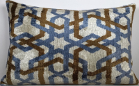 Blue-Ikat Pillow ( 40 x 40 cm )