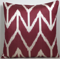 Red-Ikat Pillow ( 40 x 60 cm )