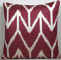 Red-Ikat Pillow ( 40  x 60 cm )