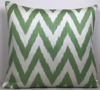 Green-Ikat Fabric ( 40 cm )
