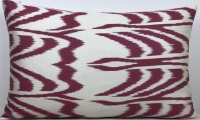 Red-Ikat Pillow ( 40  x 60 cm )