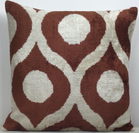 kahverengi-Velvet Pillow ( 40 x 60 cm )