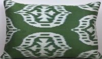 Green-Ikat Pillow ( 40 x 40 cm )