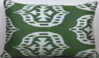 Green-Ikat Fabric ( 40 cm )