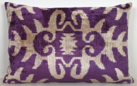 white-Ikat Pillow ( 40 x 40 cm )