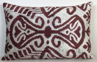 kahverengi-Velvet Pillow ( 40 x 60 cm )