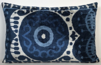 Blue-Velvet Pillow ( 40 x 40 cm )