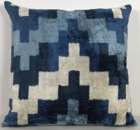 Blue-Velvet Pillow ( 50 x 50 cm )