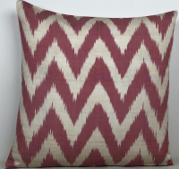 Red-Ikat Pillow ( 40 x6 0 cm )