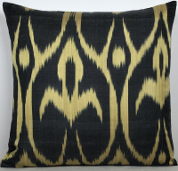 Black-Ikat Fabric ( 40 cm )