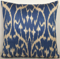 Blue-Ikat Fabric ( 40 cm )