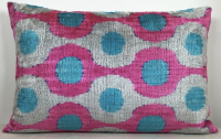 Blue-Ikat Pillow ( 40 x 40 cm )