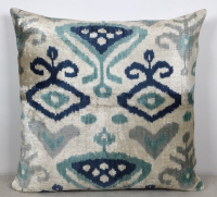 Orange-Ikat Pillow ( 40 x 40 cm )