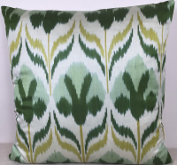 white-Ikat Pillow ( 50 x 50 cm )