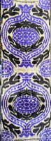 Blue-Ikat Fabric ( 40 cm )