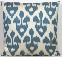 white-Ikat Pillow ( 50 x 50 cm )