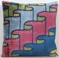 Renkli- Velvet Pillow ( 40 x 40 cm )