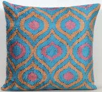 Green-Ikat Pillow ( 40 x 40 cm )