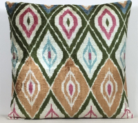 Green-Ikat Fabric ( 40 cm )