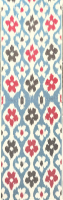 white-Ikat Fabric ( 40 cm )