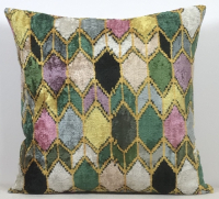 Green-Velvet Pillow ( 40 x 60 cm )