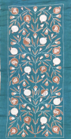 Blue-Ikat Fabric ( 40 cm )