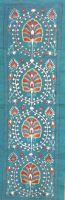 Blue-Ikat Fabric ( 40 cm )