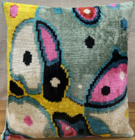Renkli-Silk Velvet Pillow ( 40 x 40 cm )