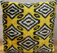 Yellow-Silk Velvet Fabric ( 40 cm )