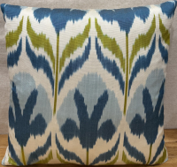 Silk Ikat Pillow( 40 x 40 cm )