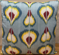 Silk Ikat Pillow ( 50 x 50 cm )