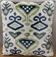 Orange-Silk Ikat Fabric ( 40 cm )