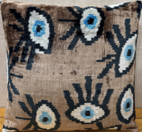 Renkli-Silk Ikat Fabric ( 40 cm )