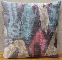 white-Silk Kadife Yastık ( 40 x 40 cm )