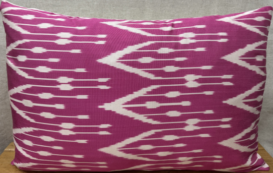 Silk ikat Pillow ( 40 x 60 cm )