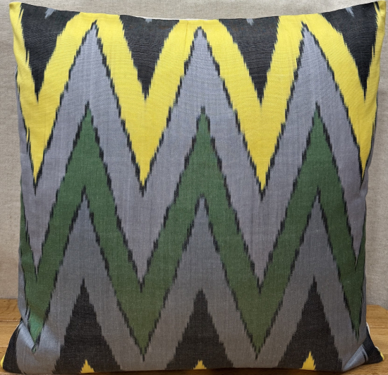 Silk ikat Pillow ( 50 x 50 cm ) 