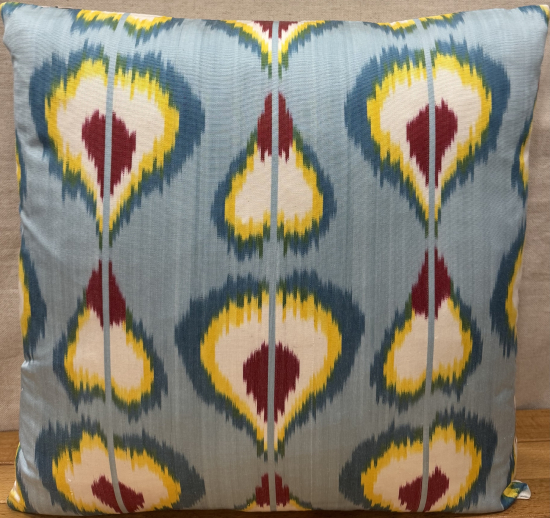 Silk Ikat Pillow ( 50 x 50 cm ) 