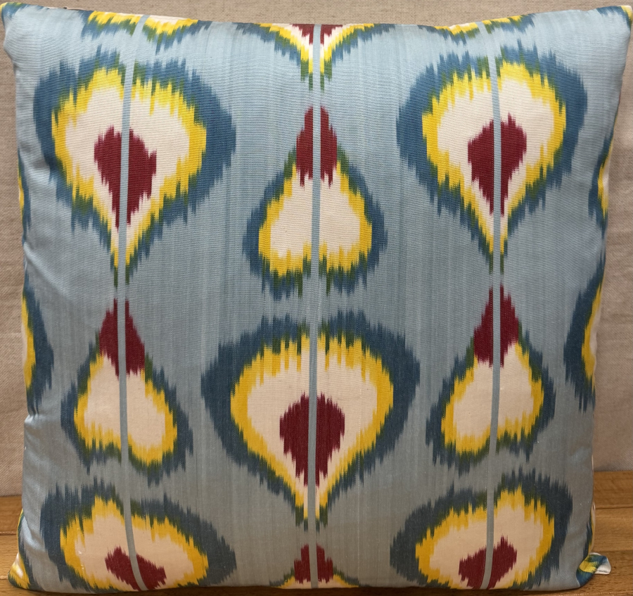 Silk Ikat Pillow ( 50 x 50 cm ) 